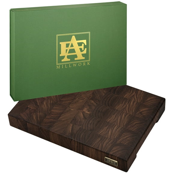 Rowan Cutting Board Walnut Wood End Grain Handmade