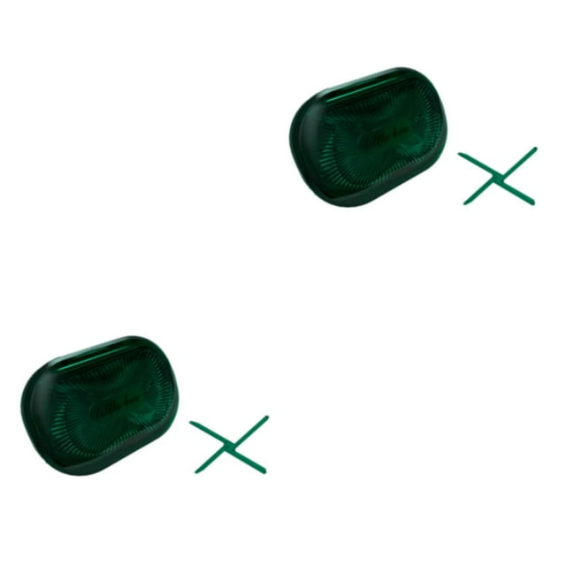 Youkk Étui Portable Boîte de Rangement avec Protection Buccale en Plastique Transparent Porte-Coton-Tige Vert G 2Ensemble