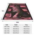 thumbnail image 3 of Rateoe Graphic Seal On Stripes Print Fuzzy Fleece Throw Blanket Extra Large,Super Soft,Fluffy and Warm Blankets for Couch,Bed,All Season Use (40"x30"), 3 of 8