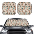 thumbnail image 2 of Disketp 2 Piece Squirrels And Trees Pattern Windshield Sunshades,Folding Windshield Sun Shade For Car Suv Trucks Sedan,Blocks Uv Rays Sun Visor Protector-Medium, 2 of 7