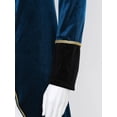 thumbnail image 6 of Eandarui Women Halloween Velvet Swallow-Tailed Coat Victorian Tailcoat Jacket Cosplay Blue XL, 6 of 7