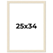 25x34 Frame White Real Wood Picture Frame Width 1.5 inches | Interior Frame Depth 0.5 inches | Barn