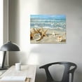 thumbnail image 4 of Nawypu  Seashell Seascape Giclee Pictures Photo Canvas Prints on Modern Stretched and Framed Canvas Wall Art Sea Beach Pictures Artwork for Home Decor wall art, 4 of 6