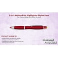 thumbnail image 2 of 10 Maitland Gel Highlighter Stylus Pens Pack - Ballpoint, Black Ink - Red, 2 of 5