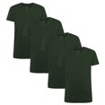 thumbnail image 1 of Bamboo basics Camiseta VELO, paquete de 4 - Camiseta interior, cuello en V, camiseta simple Verde 2XL (XX-Large), 1 of 3