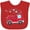 Red, variant on Inktastic Valentine Fire Truck with Hearts Boys or Girls Baby Bib