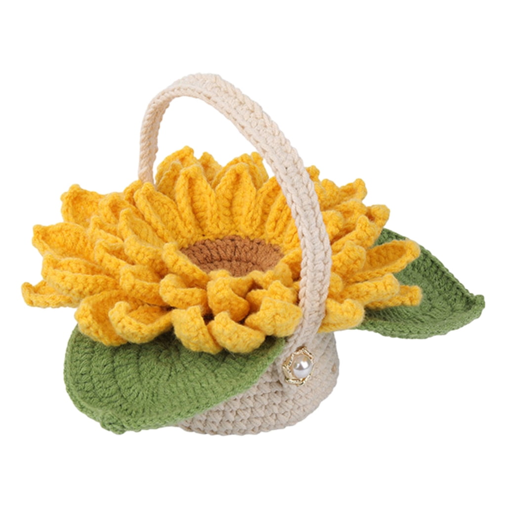 Crochet Kits Plant Crochet Yarn Set Cute Animal Crochet Kits DIY Beginners Crochet Kits with English Video Tutorials
