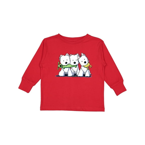 Inktastic Westie Pro Players Boys or Girls Long Sleeve Toddler T-Shirt