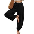 thumbnail image 6 of Luvrsol Womens Sweat Pants Casual Solid Wide Straight Leg Sweatpants Relaxed Fit Long Athletic Lounge Pants S-3XL, 6 of 8