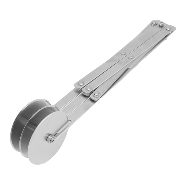 Cortador de masa de 3 ruedas, cortador retráctil de pizza de acero inoxidable, accesorio para hornear en la cocina.