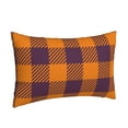 thumbnail image 2 of Balery Fall Buffalo Plaid Pillow Covers,Bed Pilowcases,Reversible Plush Throw Pillow Covers End Pillow Encasement,Pillow Case - 20"X30", 2 of 9