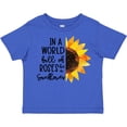 thumbnail image 3 of Inktastic Summer in a World Full of Roses Be a Sunflower Boys or Girls Toddler T-Shirt, 3 of 5