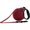 Red, variant on Alcott Adventure Retractable Reflective Belt Leash, 16' Long, Large for Dogs Up to 110 lbs, Blue with Black Soft Grip