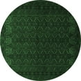 thumbnail image 1 of Ahgly Company Indoor Round Persian Emerald Green Traditional Area Rugs, 7' Round, 1 of 4