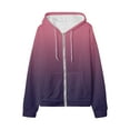 thumbnail image 4 of Ketyyh-chn99 Women's Oversized Zip Up Hoodies Sweatshirts Y2K Clothes Teen Girl Fall Casual Drawstring Jackets with Pockets Purple,3XL, 4 of 4