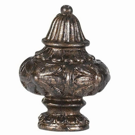 Cal Lighting 2.13" Metal Cast Finial in Rust Finish
