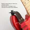 thumbnail image 3 of Guitar Strap Locks Buttons,2pcs Heavy Duty Metal Flat Round Head Non Slip Fall  Tool Dual Design Strap Retainer System for Folk Guitar, Electric Guitar, Electric Bass, 3 of 8