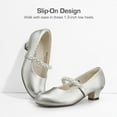 thumbnail image 7 of DREAM PAIRS Girls Dress Shoes Low Heels for Little Big Girl Mary Jane Shoes with Pearl Rhinestones Flower Girl Pumps Princess Wedding Party, 7 of 7