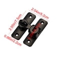 thumbnail image 3 of ZZkhGO Sturdy Alloy 90 Degree Rotate Door, Anti-Rust Barn Door Lock with One-Hand Operation, Secure Safety for Cabinet Window RV, Black, 3 of 7