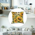 thumbnail image 5 of BANET Set of 2 Yellow Floral Spring Summer Outdoor Decorative Throw Pillows Farmhouse Pillowcases Cushion Case Decor for Home Sofa Couch Bed 24x24in, 5 of 7