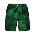 thumbnail image 4 of Lsque Mens Swim Trunks Green Leave Fern Pattern - Bathing Suit Compression Liner - Beach Swim Shorts Swimwear - (S-3XL) - Stretch Quick Dry -XX-Large, 4 of 9