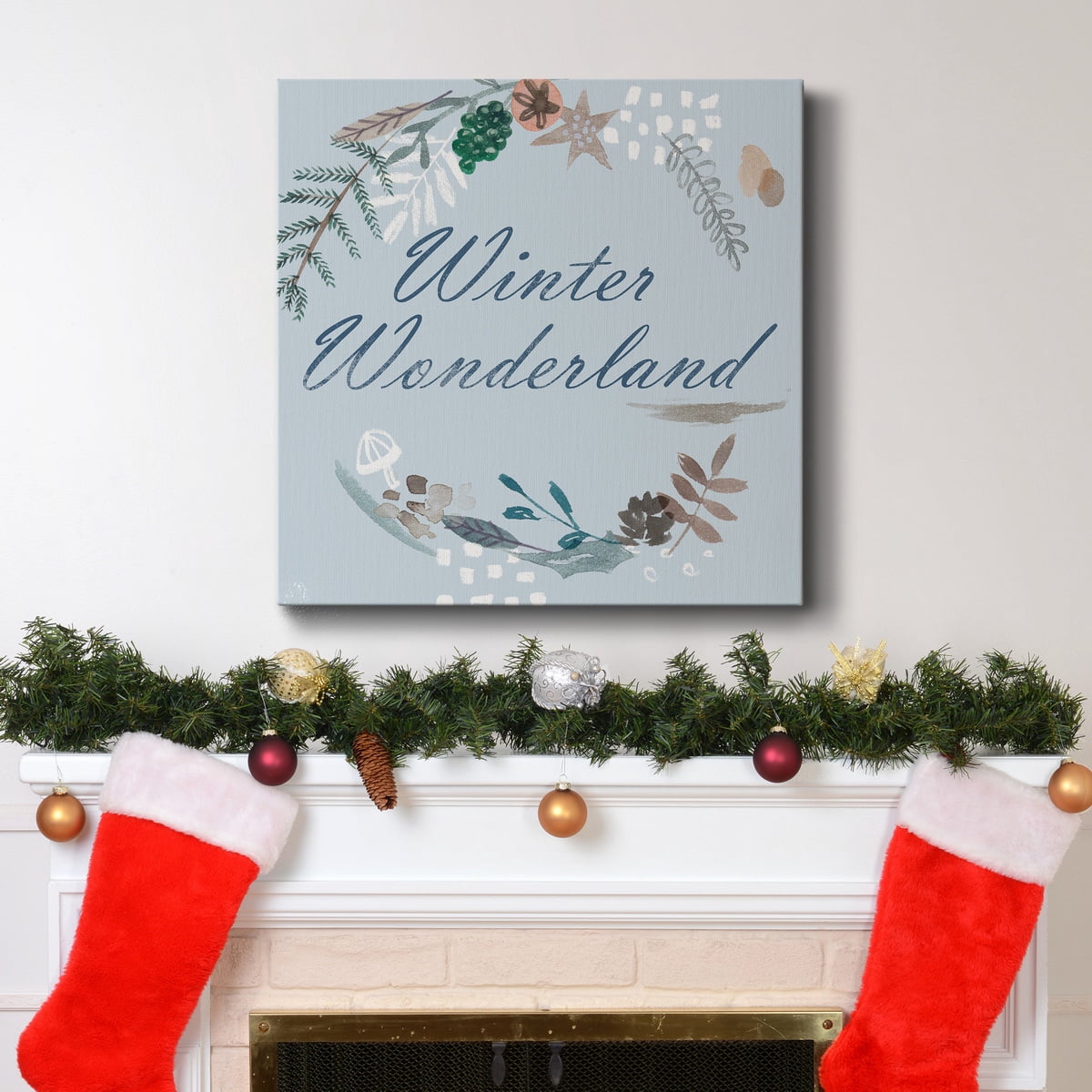 Snowy Christmas III- Gallery Wrapped Canvas