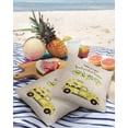 thumbnail image 3 of Pack of 2 Outdoor Pillow Covers, Rustic Truck with Yellow Lemon Wooden Board Waterproof Square Throw Pillowcase Cushion Decorative Pillow Covers for Couch Patio Tent, 26x26 in, 3 of 6