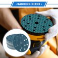 thumbnail image 2 of 50pcs Sanding Discs 6 Inch 15 Hole 60 Grit Hook and Loop Sandpaper Universal for Automotive Repair Blue, 2 of 7