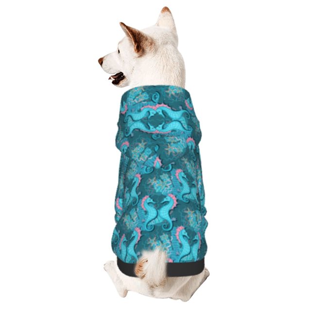 Balery Seahorse Sudadera con Capucha para Perros Pequeños – Ropa para Mascotas, Disfraz para Perros y Gatos, Ideal para Fiestas y Cosplay-Medium