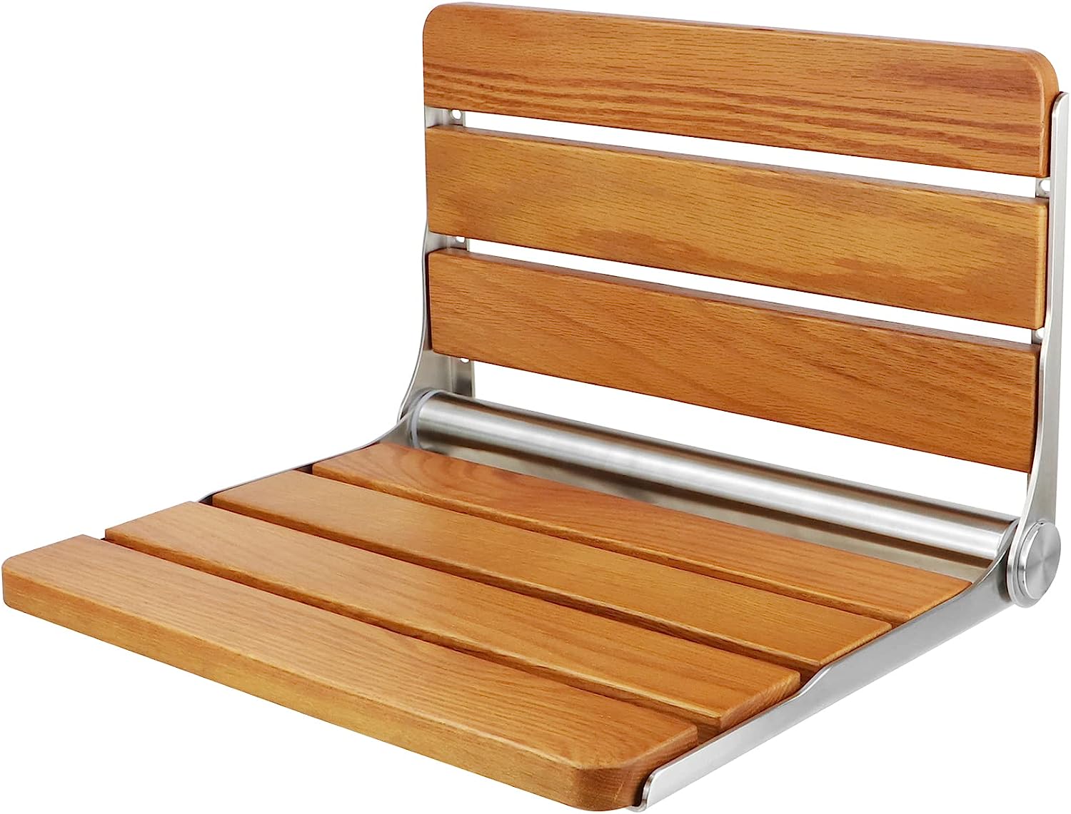 Folding Teak Shower Seat Wall Mounted,Fold Down Shower Seat,Foldable