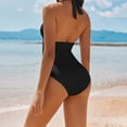 thumbnail image 4 of Clearance!NMMUED Push Up Swimsuits for Women, Shapewear Swimsuits for Women, Halter Swimsuits for Women, Ruched Swimsuits for Women, Slimming Swimsuits for Women, Black M, 4 of 8
