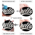 thumbnail image 2 of RYLABLUE Hello Set of 4 Round Coaster for Drinks, Absorbent Ceramic Stone Coasters Cup Mat with Cork Base for Home Kitchen Room Coffee Table Bar Decor, 2 of 5