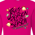 thumbnail image 4 of Inktastic Jesus is the Reason for the Season Christmas Bells and Stars Long Sleeve T-Shirt, 4 of 5