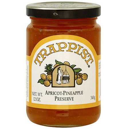Trappist Preserves Apricot-Pineapple Preserves, 12 oz (Pack of 12)