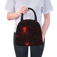 thumbnail image 6 of Fotbe Red Spider On The Web Pattern Lunch Bag, Insulated Lunch Box, Small Leakproof Cooler Food Lunch Containers Reusable High Capacity Lunch Tote Bags for Work, Travel, Outdoor, 6 of 6