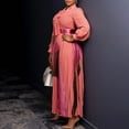 thumbnail image 4 of Women's Fall Dresses Flowy Casual Floral Maxi Dress Smocked Tiered Long Dress, 4 of 5