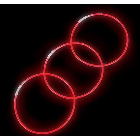 22" RED GLOW NECKLACE, Case of 12