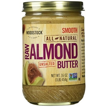 Woodstock Farms All-Natural Raw Almond Butter Smooth Unsalted - 16 (Best Raw Almond Butter)