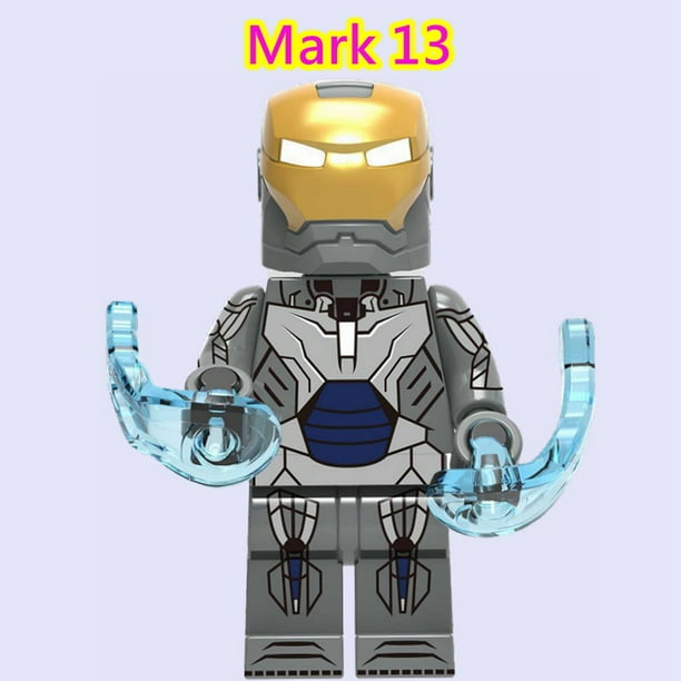 Iron Man Transparente Mark 1 Tony Stark Marvel Bloques De Construcción Juguetes Para Niños Minifiguras Regalo De Cumpleaños Gao Jinjia unisex