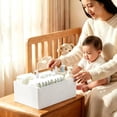 thumbnail image 4 of EGNMCR Storage Bins, Storage Containers Multifunctional Portable Storage Box Compartmentalized Desktop Storage Box Desktop Storage Box For Baby And Maternity Items Plastic Storage Containers, 4 of 6