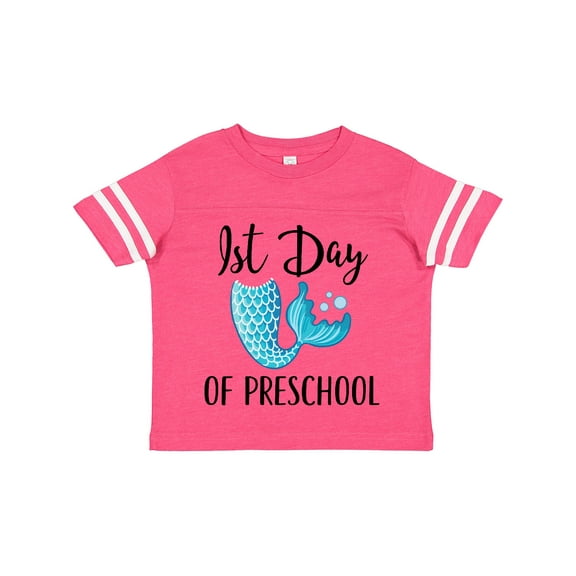 Inktastic 1st Day of Preschool Mermaid Girls Toddler T-Shirt
