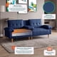 thumbnail image 2 of Sofá Cama Makora Hendrix BeeHybrid Lino Azul (Resorte Pocket + Memory Foam) Reclinable 3 Posiciones con Portavasos, 2 of 9