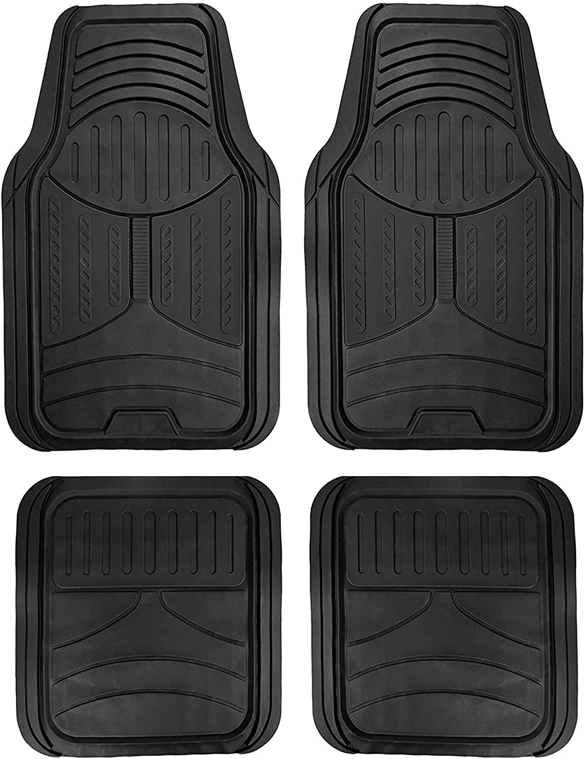 Buggy’s Trimmable Black Rubber Universal Vehicle Floor Mats Full Set