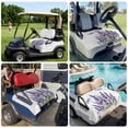 thumbnail image 6 of Golf Cart Seat Covers for 2 Seater,Purple Lavender Microfiber Cart Seat Towel Blanket,Pastoral Botanical Floral Dragonfly Absorbent Breathable Non Slip Bench Seats Protector for Golf Course 51"x31", 6 of 9