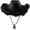 Black, variant on Cowboy Hat,Hats for Women Hat With Feather Fluffy Feather Brim Adult Size Cowboy Hat With Feathers For Costume Party Play Dress Up Outfits For Women Western Hats White 1