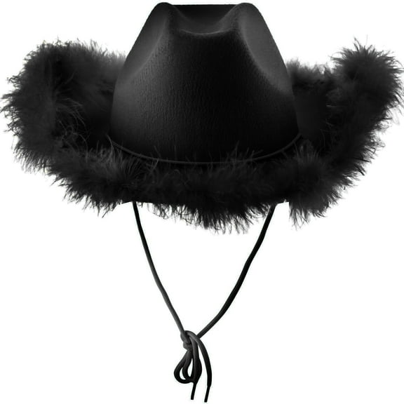 Weikingp Cowboy Hats for Women Sunhat Women Hat with Feather Feather Brim Size Cowboy Hat with Feathers for Costume Party Play Dress Up Outfits for Women Wide Brim Hats for Women One Size Clearance！