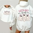 thumbnail image 3 of Funny Halloween Hoodie 2-Sided, Let’s Get Spooky Ghost Hoodie, Cute & Comfy Fall Outfit., 3 of 6