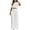 White, variant on Dress Outfits for Women Plus Size Comfy Crew Neck Button Down Blouse Wide Leg Draped Pants Two Pieces Suits Set