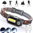 thumbnail image 1 of Opolski Camping USB Rechargeable Headlamp LED Head Light Lamp Flashlight Torch, 1 of 8