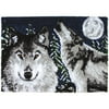 Midnight Wolves Latch Hook Kit, 27" x 40"